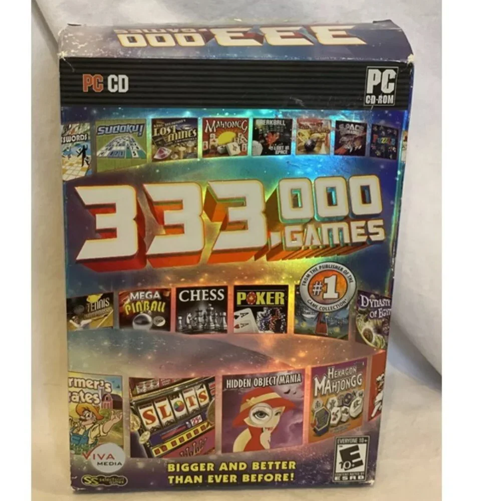 333,000 Games - PC - Video Game - New - 3 CDs For Computer Gaming 2000